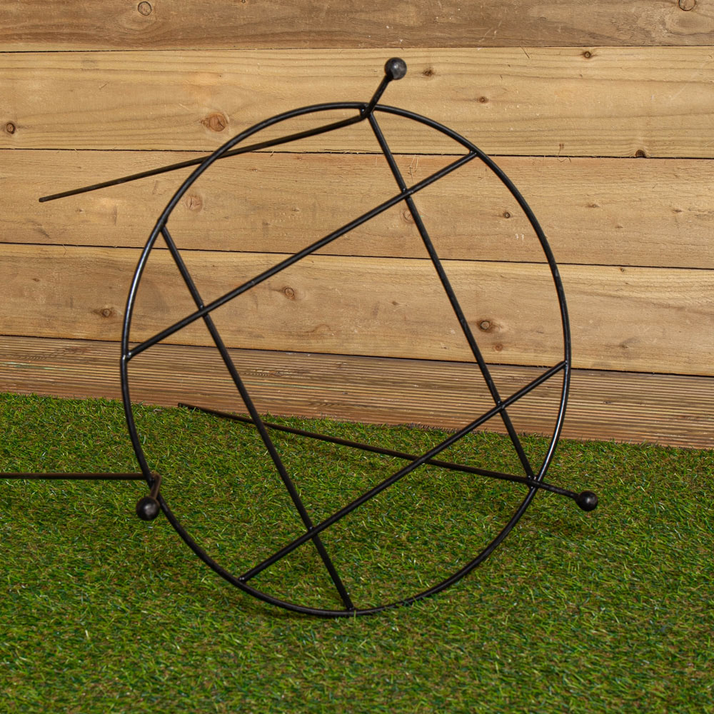 Tom Chambers Cottage Black Metal Steel Herbaceous Plant Support 80 x 45cm Image 5