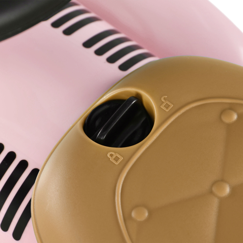 AIYAPLAY Pink Foot to Floor Slider with Steering Wheel Image 3