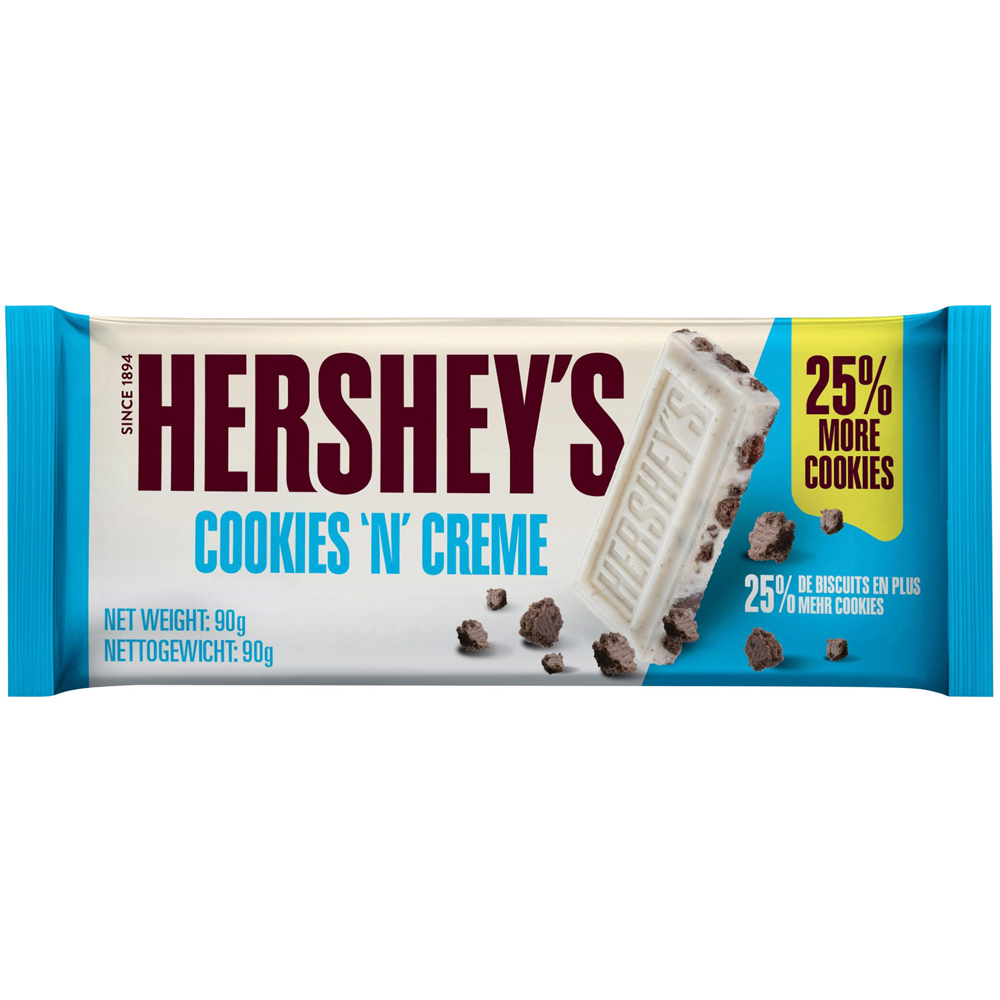 Hershey's Cookies 'N' Creme Bar 90g Image