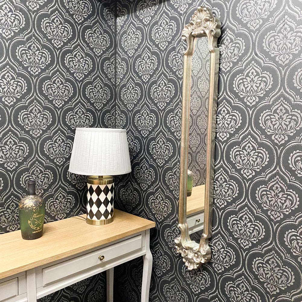Acacia Home Silver Slim Wall Mirror 109 x 15cm Image 2
