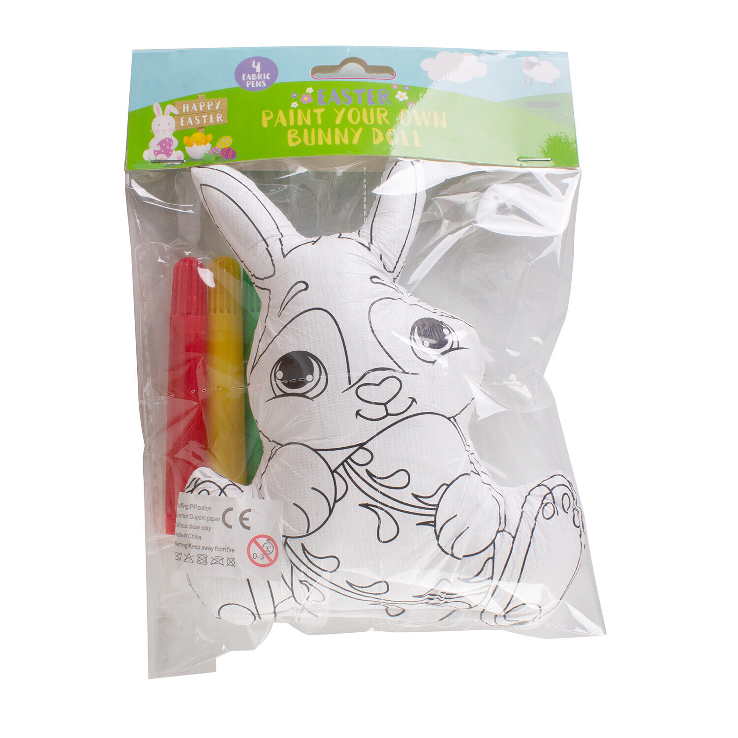Easter Colour Your Own Bunny Doll Kit Image