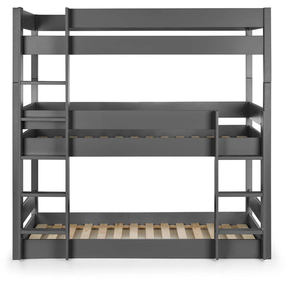 Julian Bowen Trio Anthracite Triple Sleeper Bunk Bed Image 6