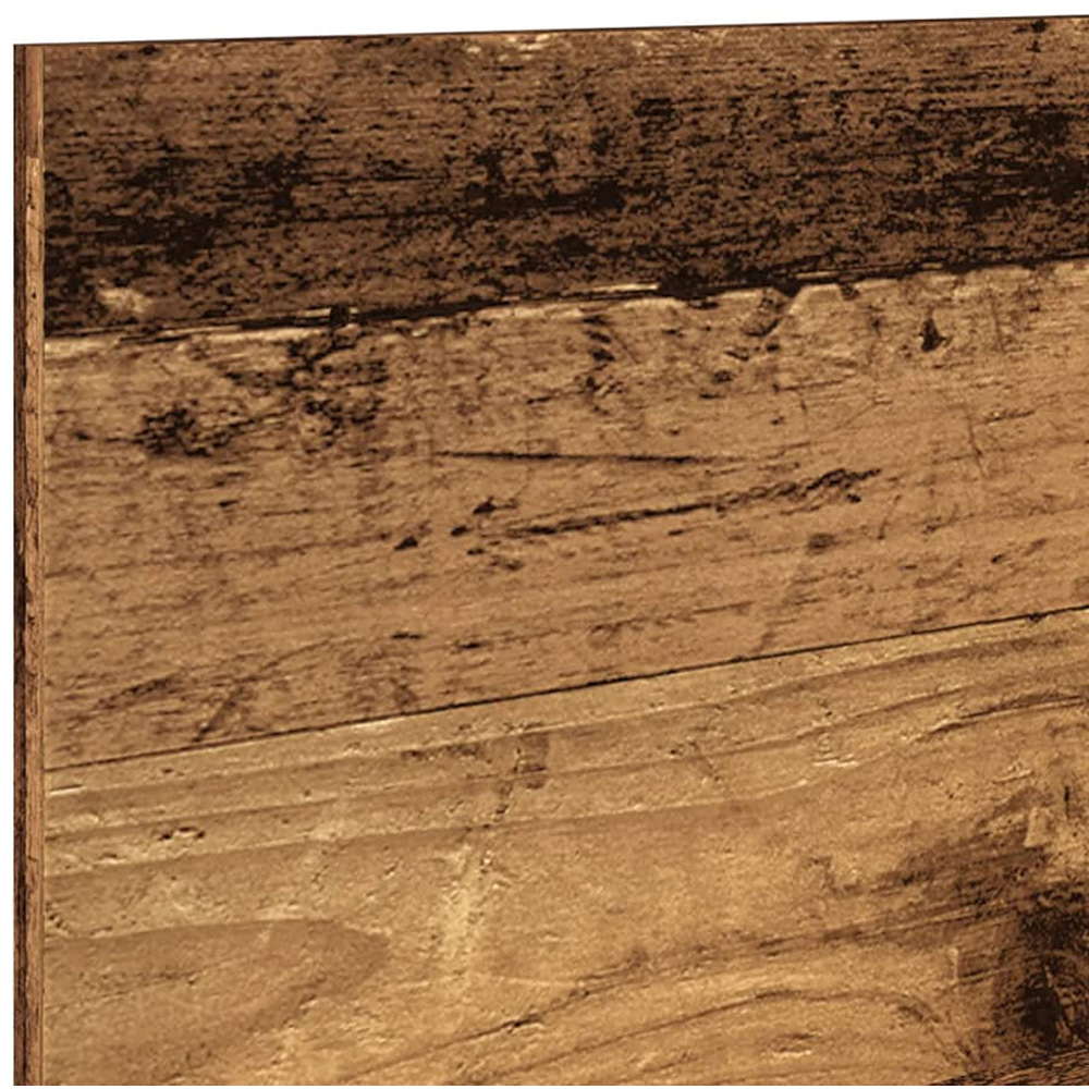 vidaXL 3 Shelf Old Wood Floating Wall Shelf Image 6