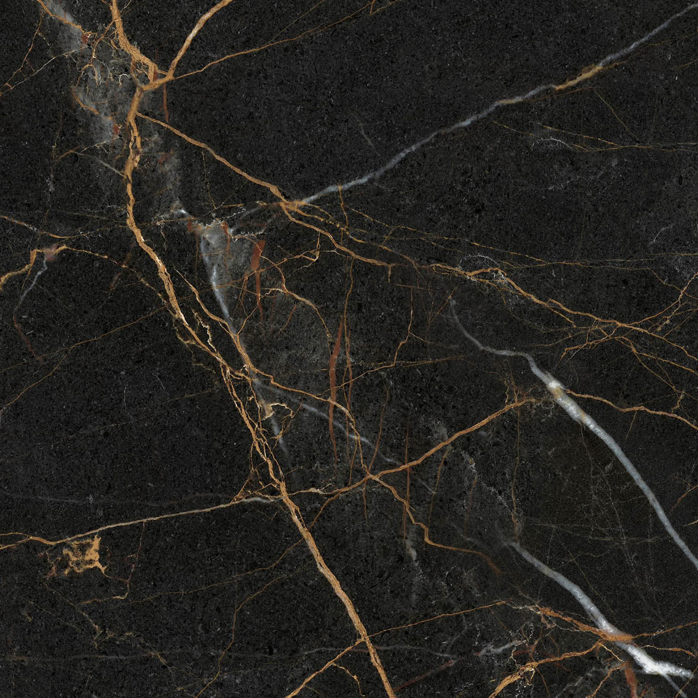 Top Ceramics Matt Black Marble Effect Porcelain Wall Tile 600 x 600mm Image 3