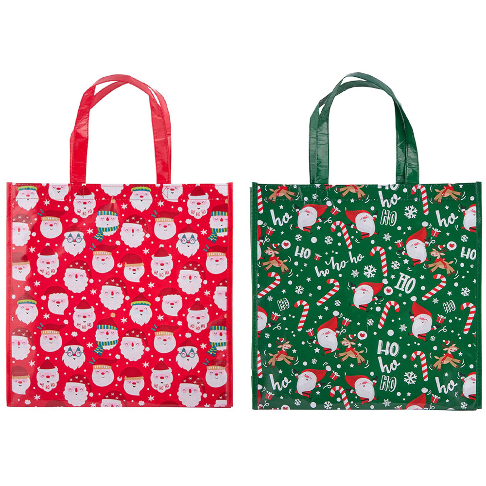 Assorted Cute Santa Shopper Bag Multicolour Image 1
