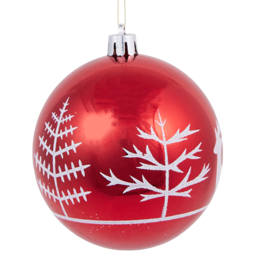 Set of 18 Santas Chalet BaublesRed Image 2