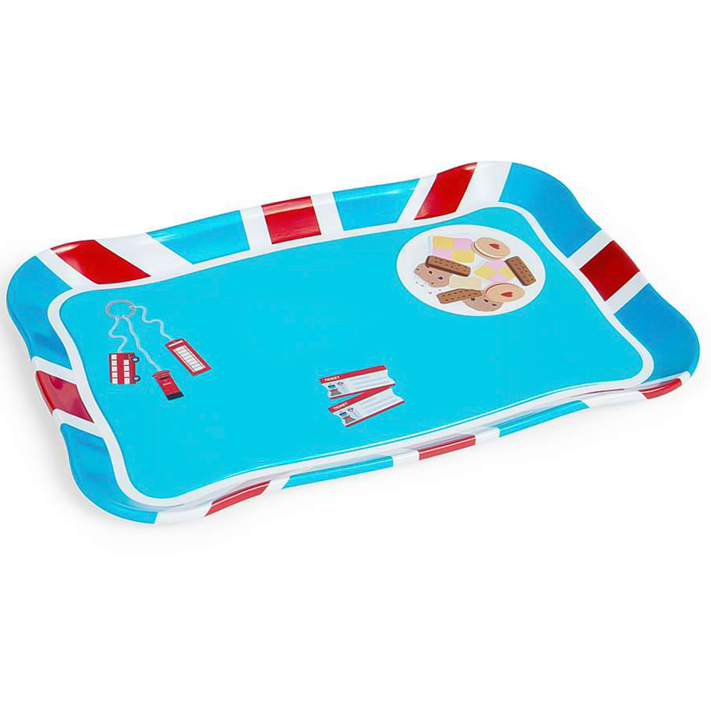 Bigjigs Toys Kids Wooden London Tin Tea Playset Image 7