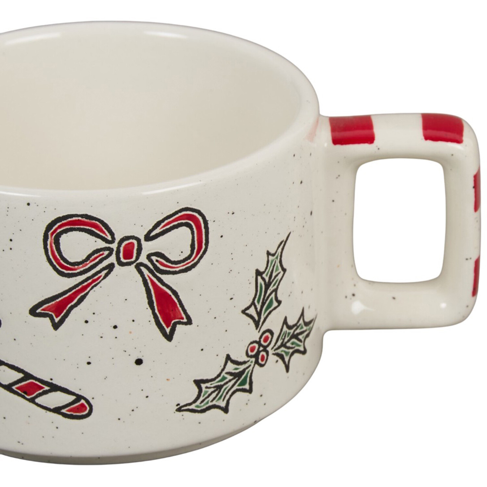Set of 4 Jolly Santa Stacking Mugs Image 9