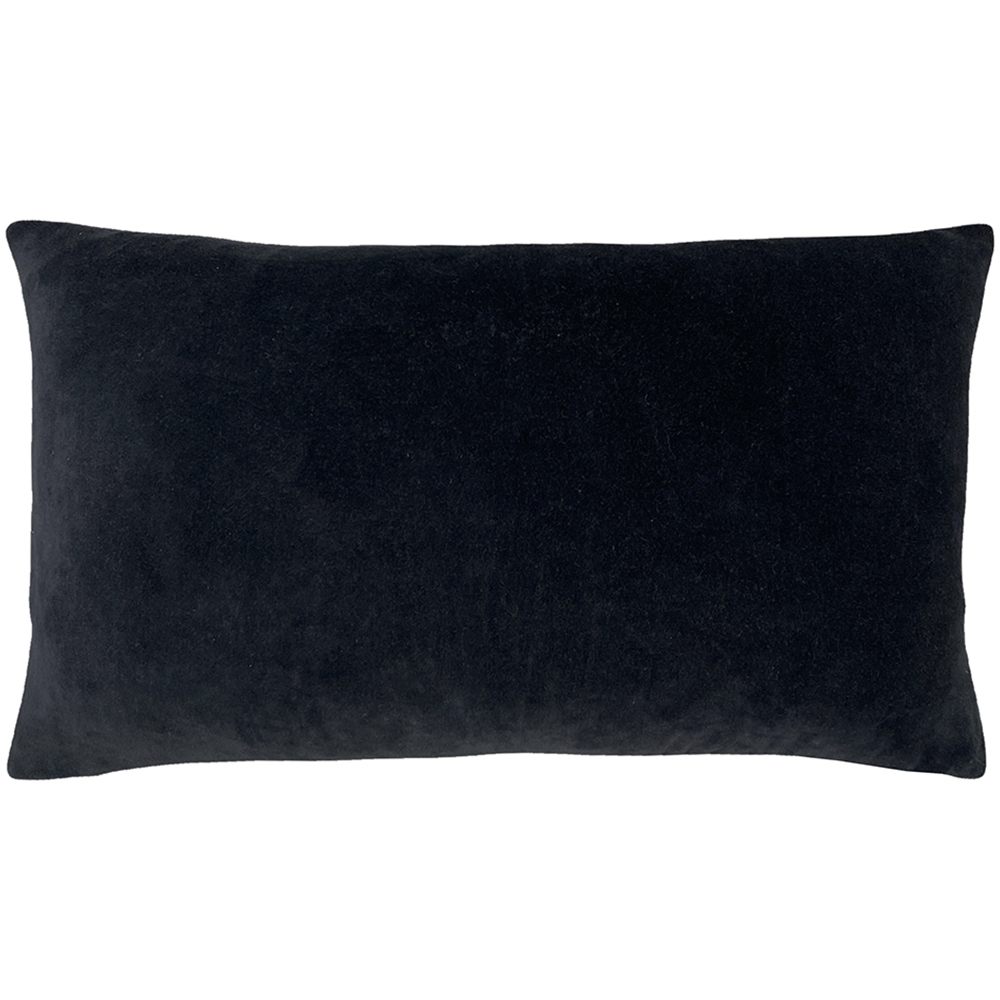 furn. Mangata Black Geometric Pleat Cushion Image 2