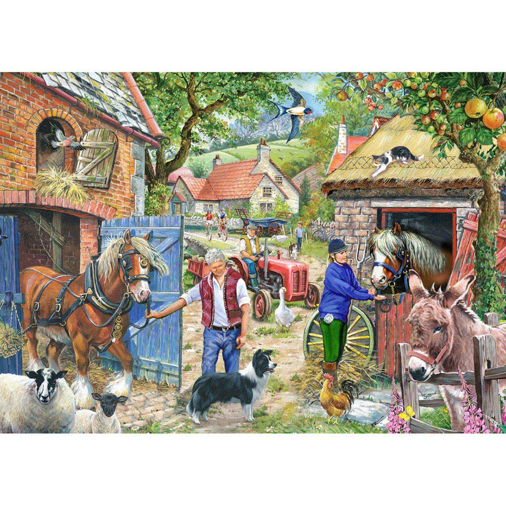 The House of Puzzles Appletree Lane 1000 Piece Jigsaw Puzzle Image