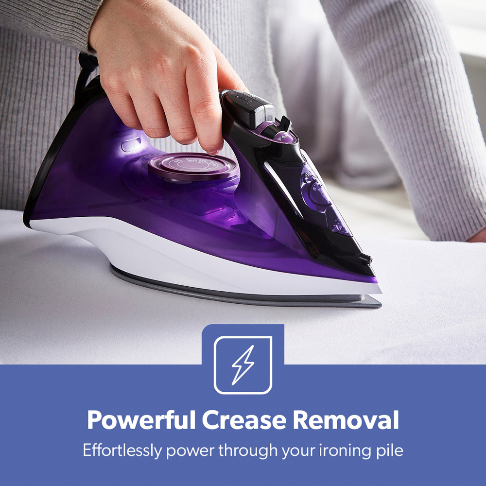Geepas GSI7703UK-PU Purple Steam Iron 2400W Image 7