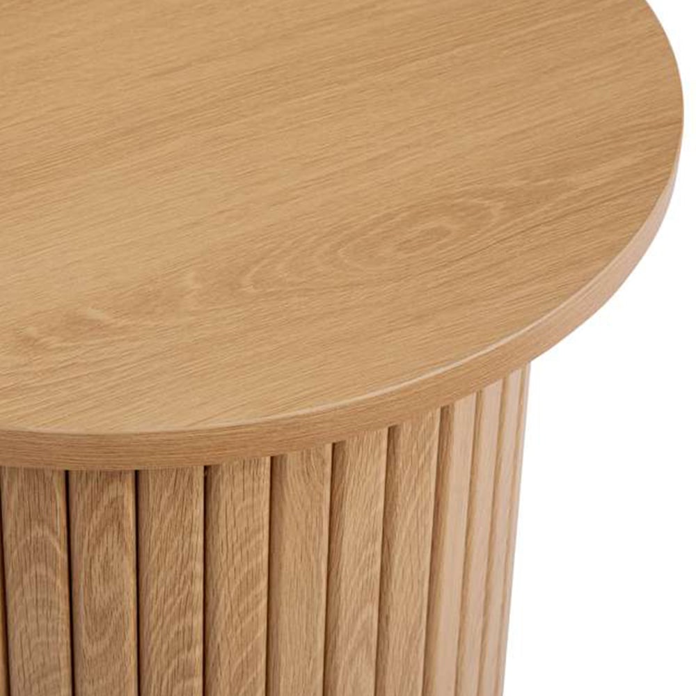 Birlea Axel Fluted Brown Side Table Image 4