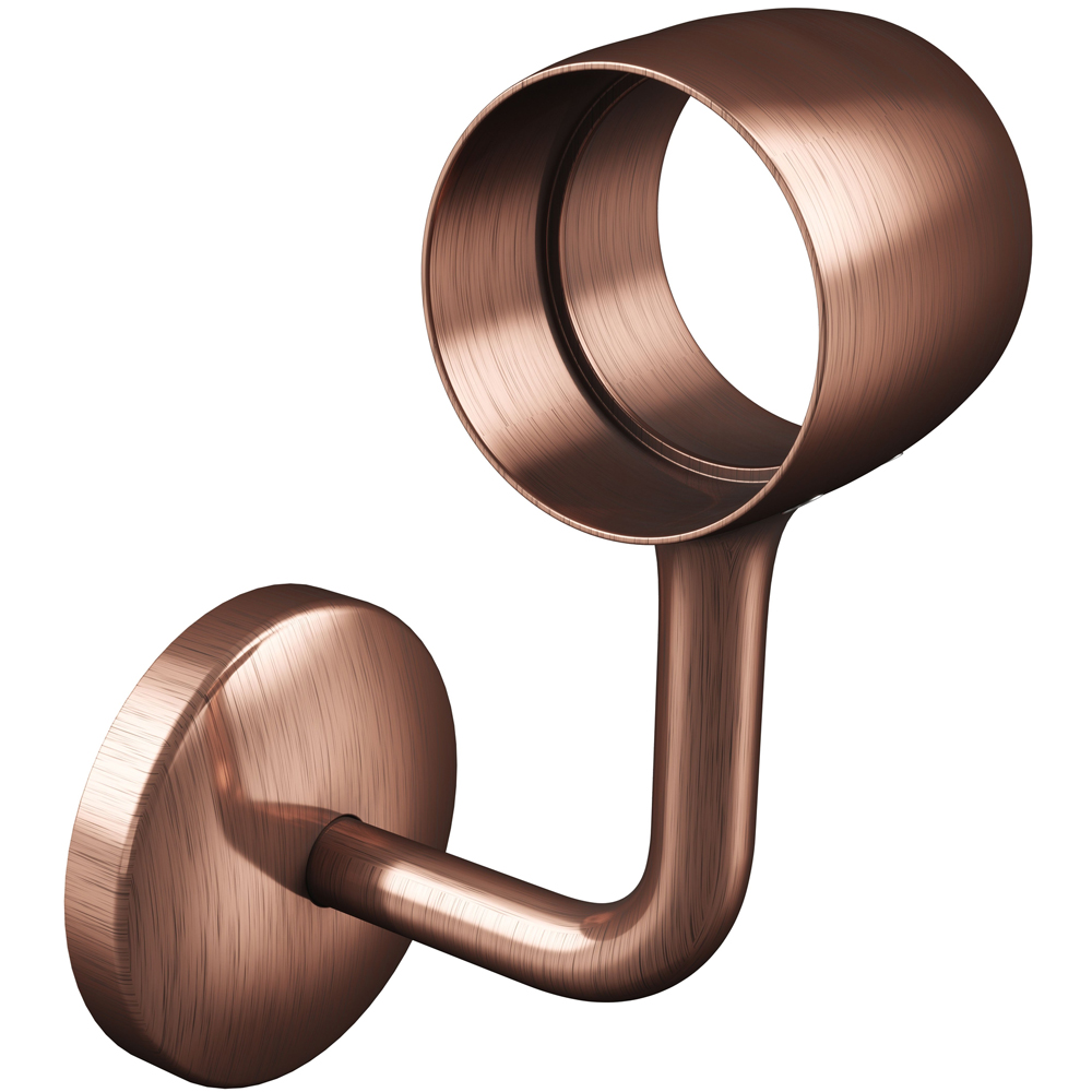 Rothley Antique Copper Stair Handrail Connecting Wall Bracket Image 3