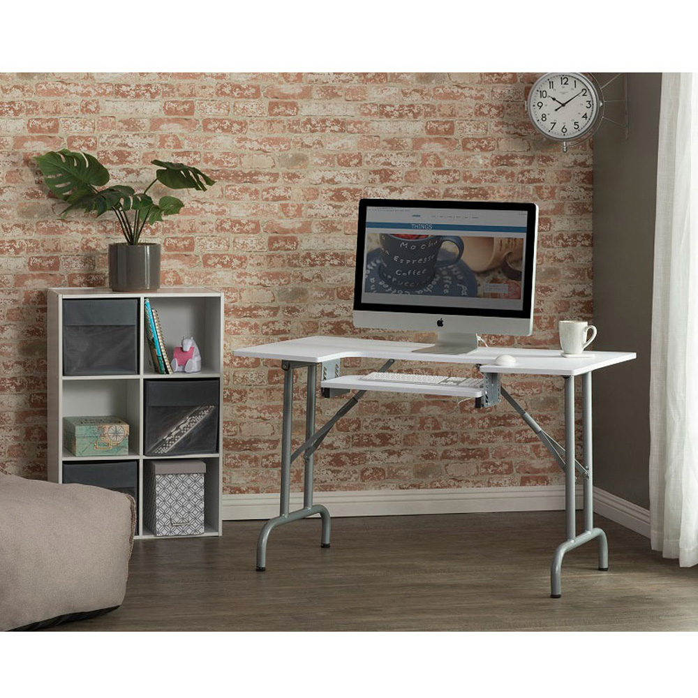 Sewing Online 13373 Silver and White Foldable Multipurpose Sewing Table Image 8
