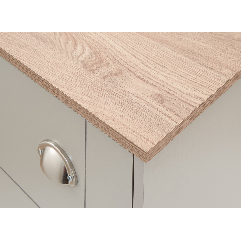 GFW Kendal Grey Deluxe Shoe Cabinet Image 5