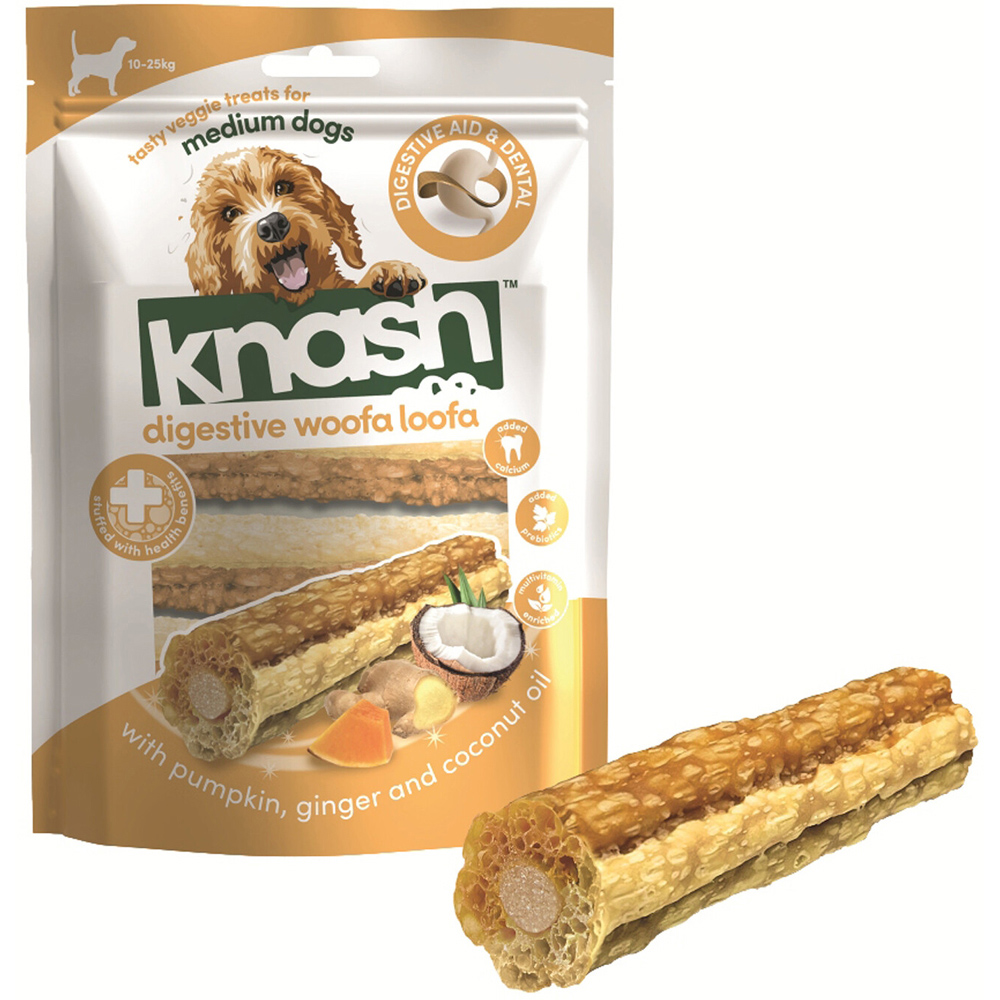 Knash Woofa Loofa Digestive Dog Treats Image 1