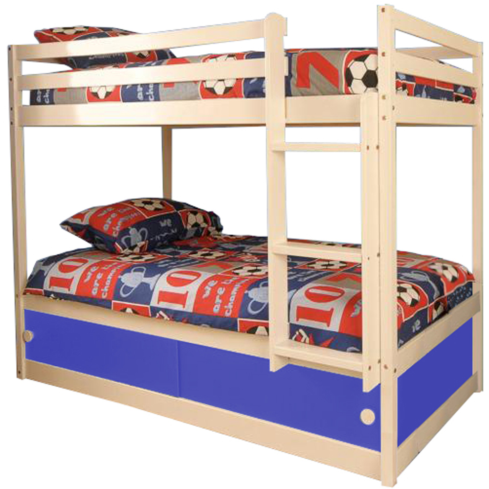 Comfy Living Single Blue Slide Storage Bunk Bed Image 2