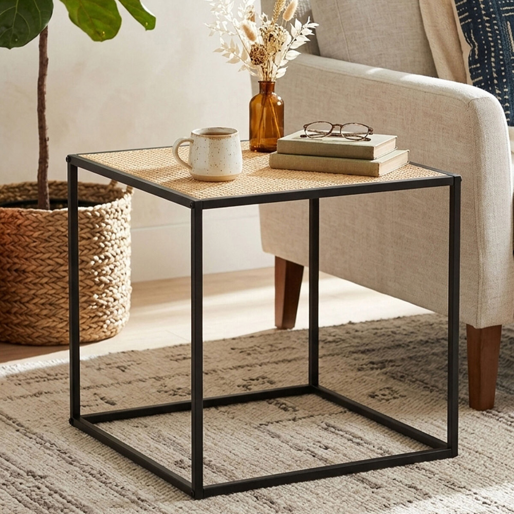 Premier Housewares Metal Frame Square Side Table Image 4