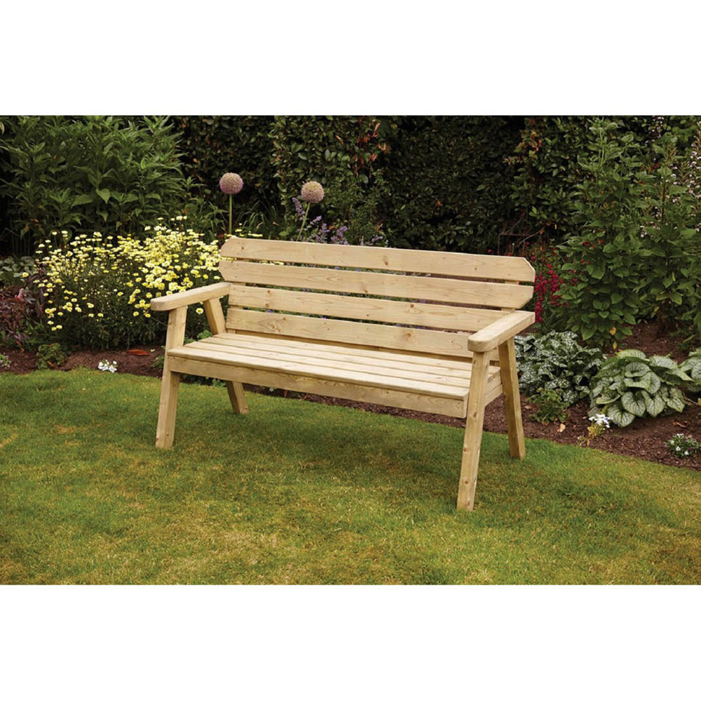 Woodshaw Hampton 3 Seater Bench Image 3
