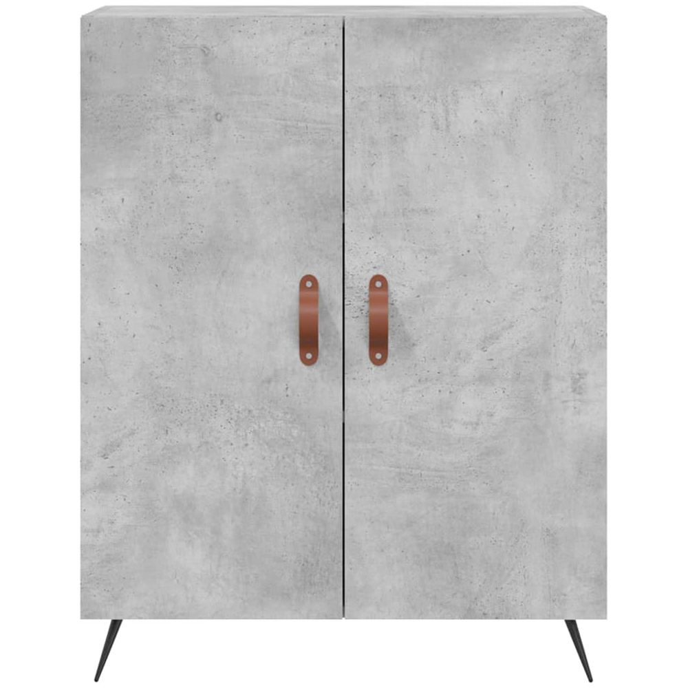 vidaXL 2 Door 3 Shelf Concrete Grey Tall Highboard Image 8