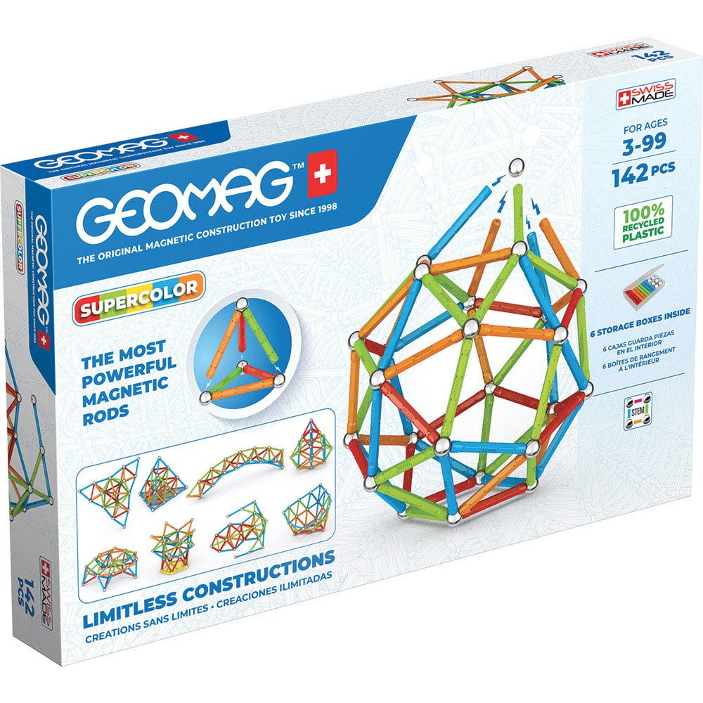 Geomag Supercolor Recycled Set 142 Piece Image 1
