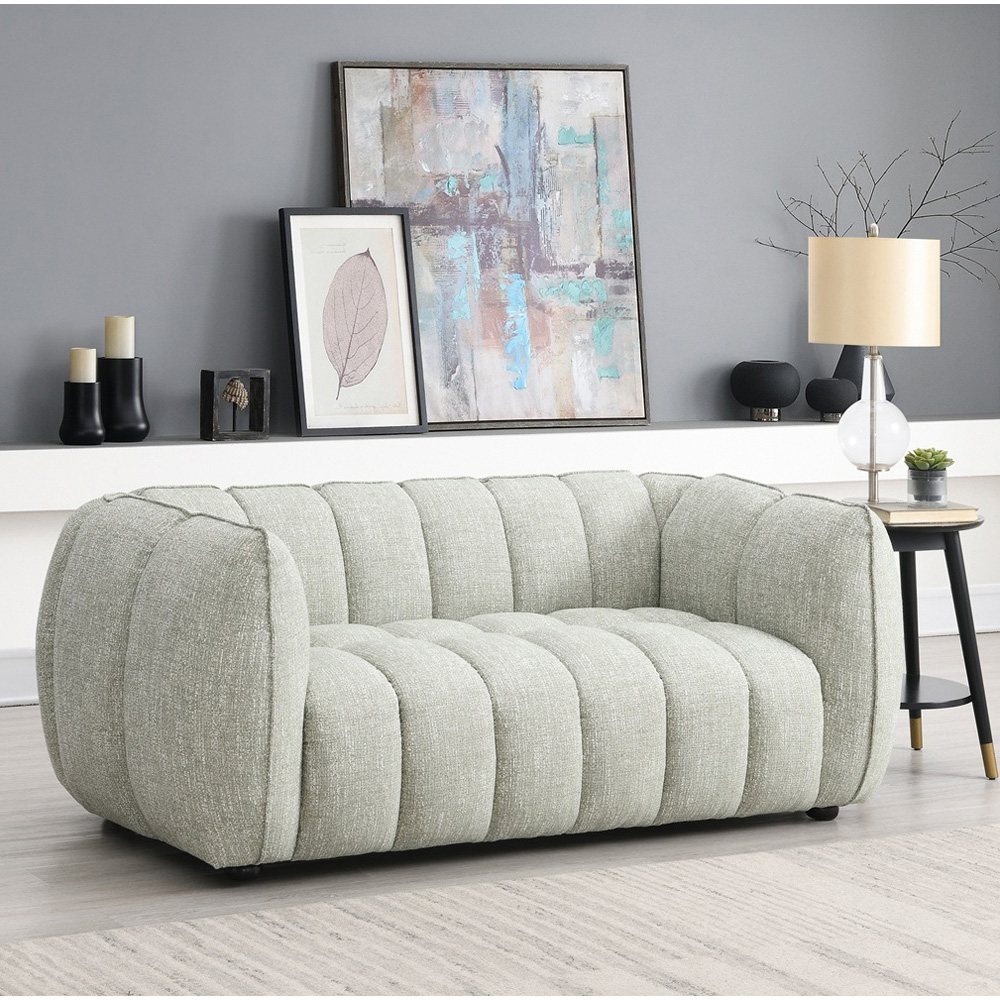 Lincoln 2 Seater Pale Green Sofa Image 4