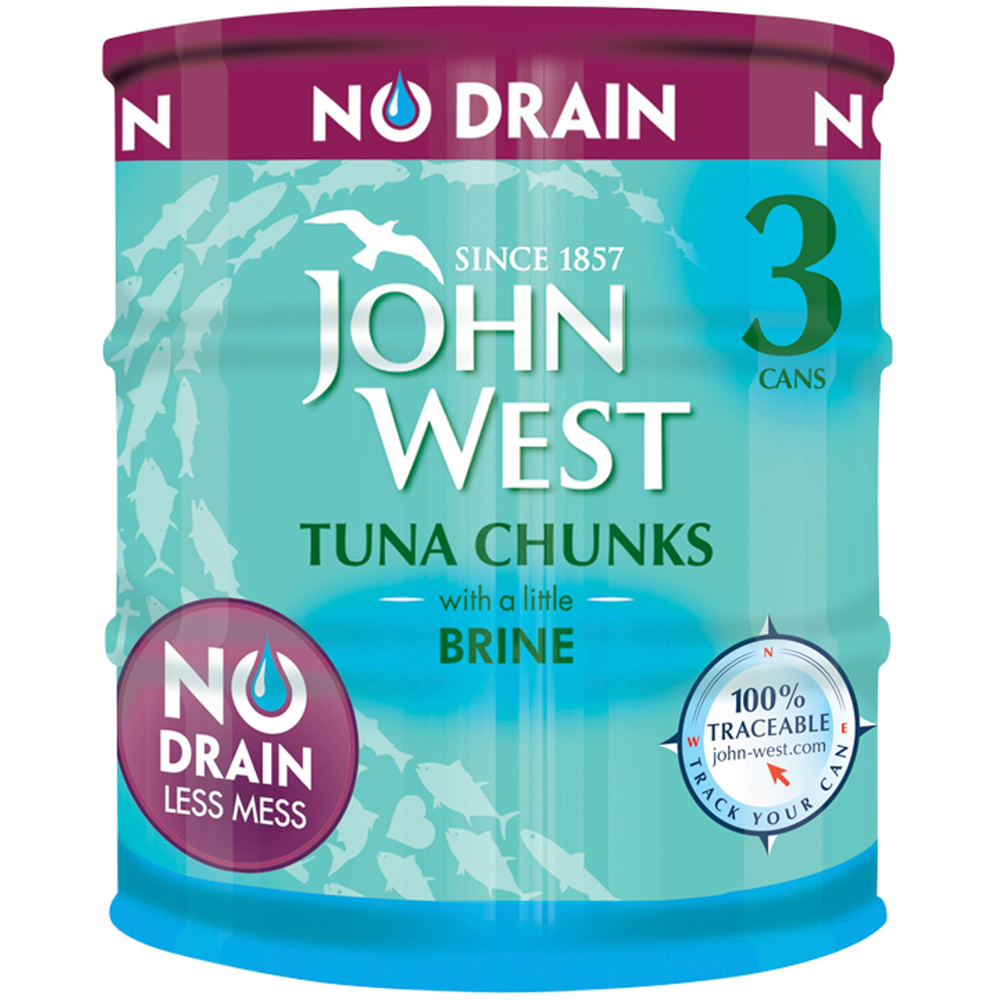 John West Tuna Chunks In Brine No Drain 330g Image