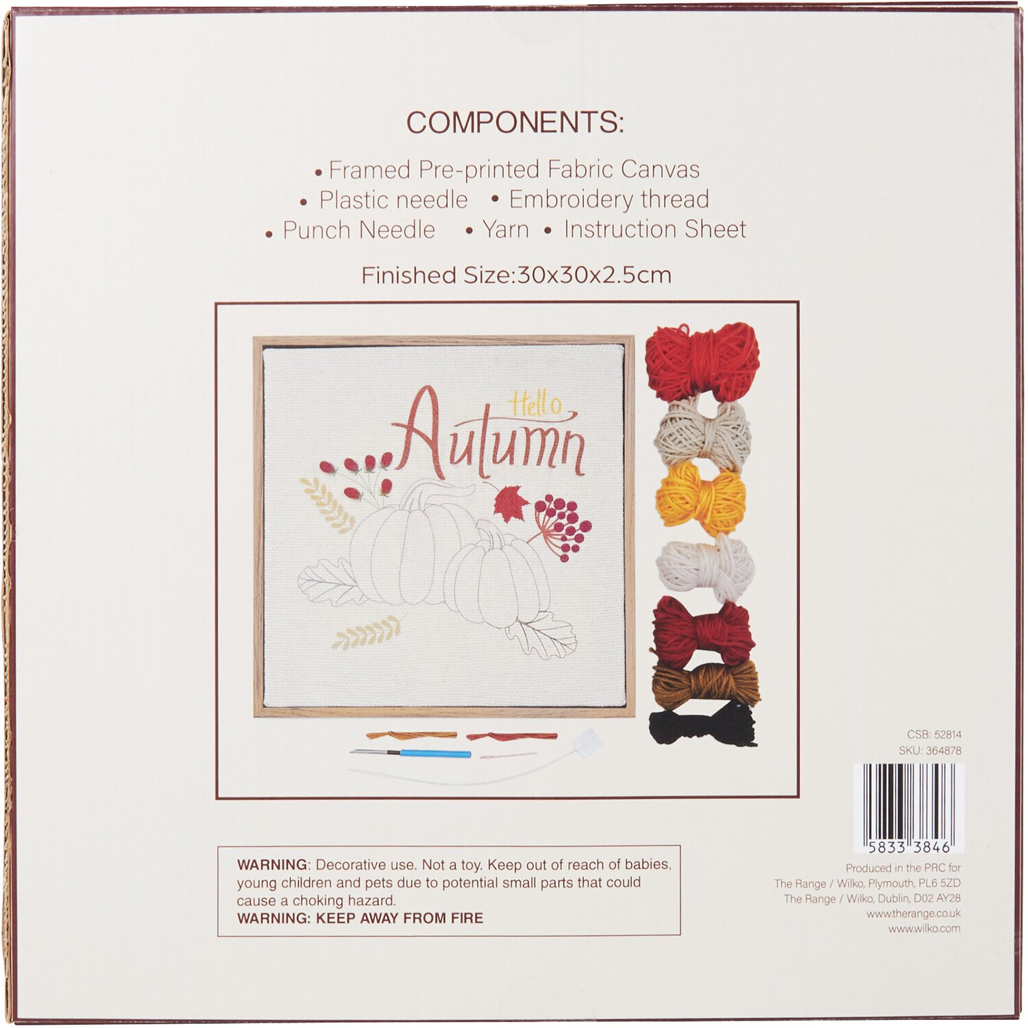 The Fall Collection MYO Autumn Punch Needle Frame Kit Image 2