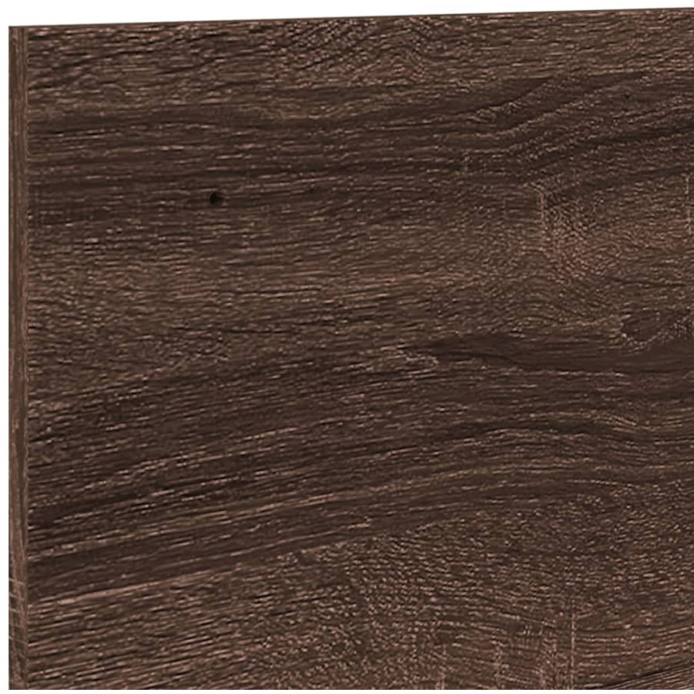 vidaXL 3 Shelf Brown Oak Wall Cabinet Image 6