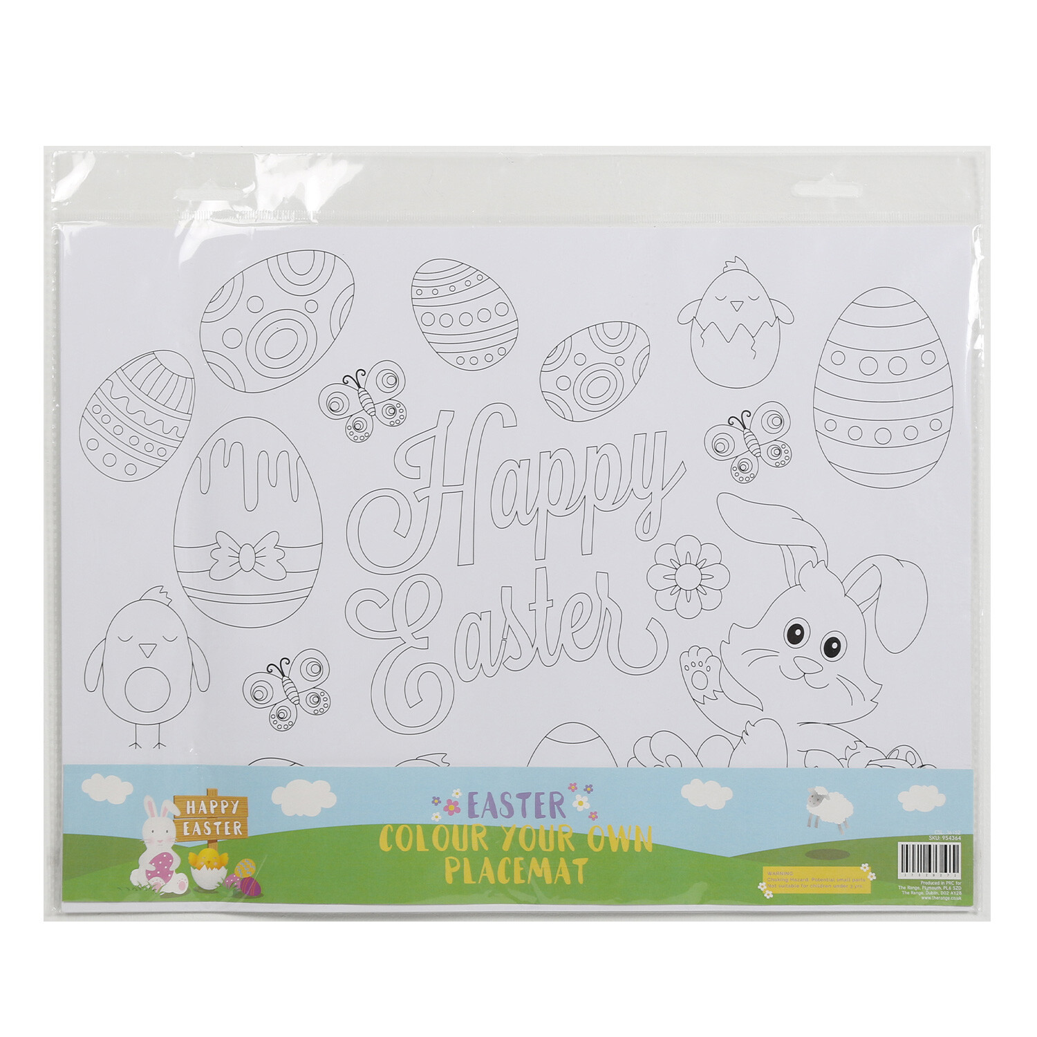 Colour Your Own Easter Placemat Image