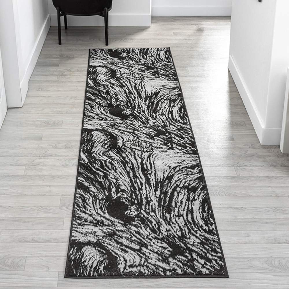 Desire Rugs Obsidian Grey Whirlpool Rug 200 x 290cm Image 6