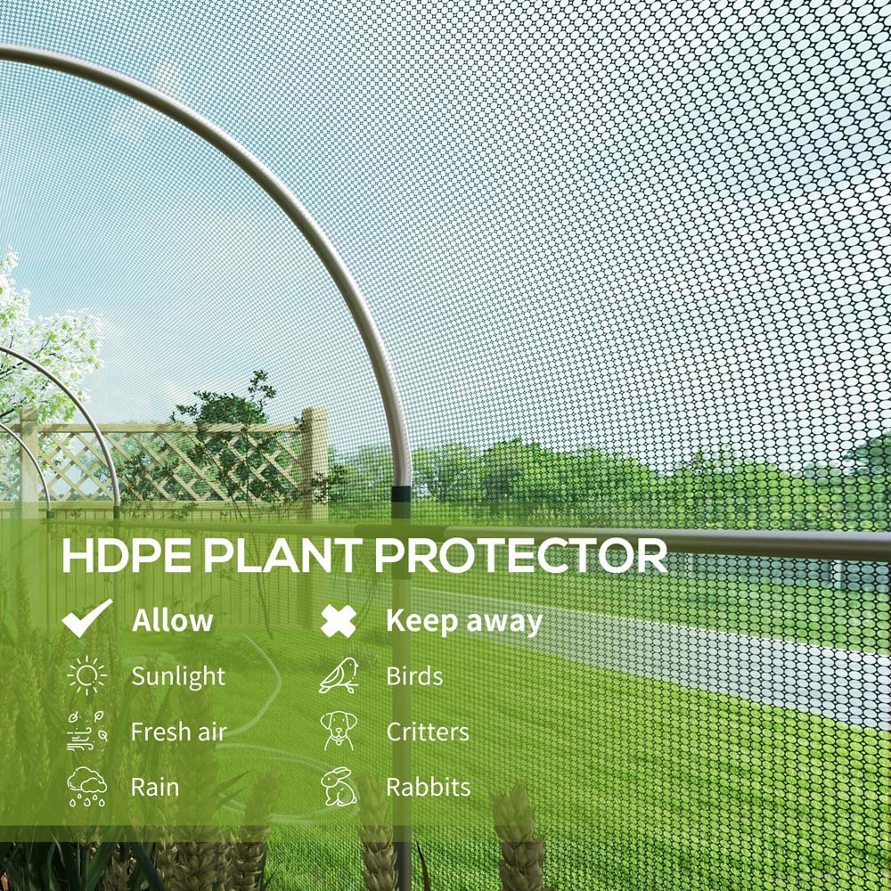 Outsunny Green Plant Protection Tent 6.1 x 3.9 x 11.8ft Image 4