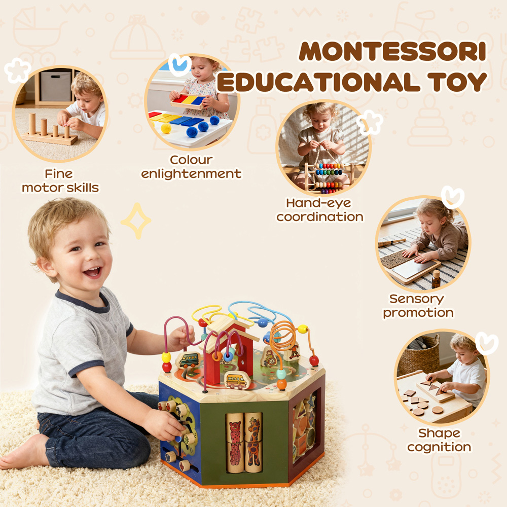 Tommy Toys AIYAPLAY 8-in-1 Toddler Activity Cube Image 6