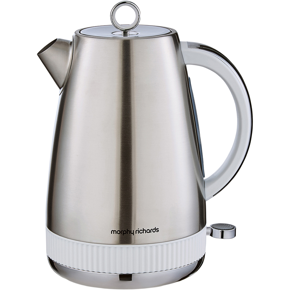 Morphy Richards Mexborough 102903 White Trim Stainless Steel 1.7L Kettle Image 3