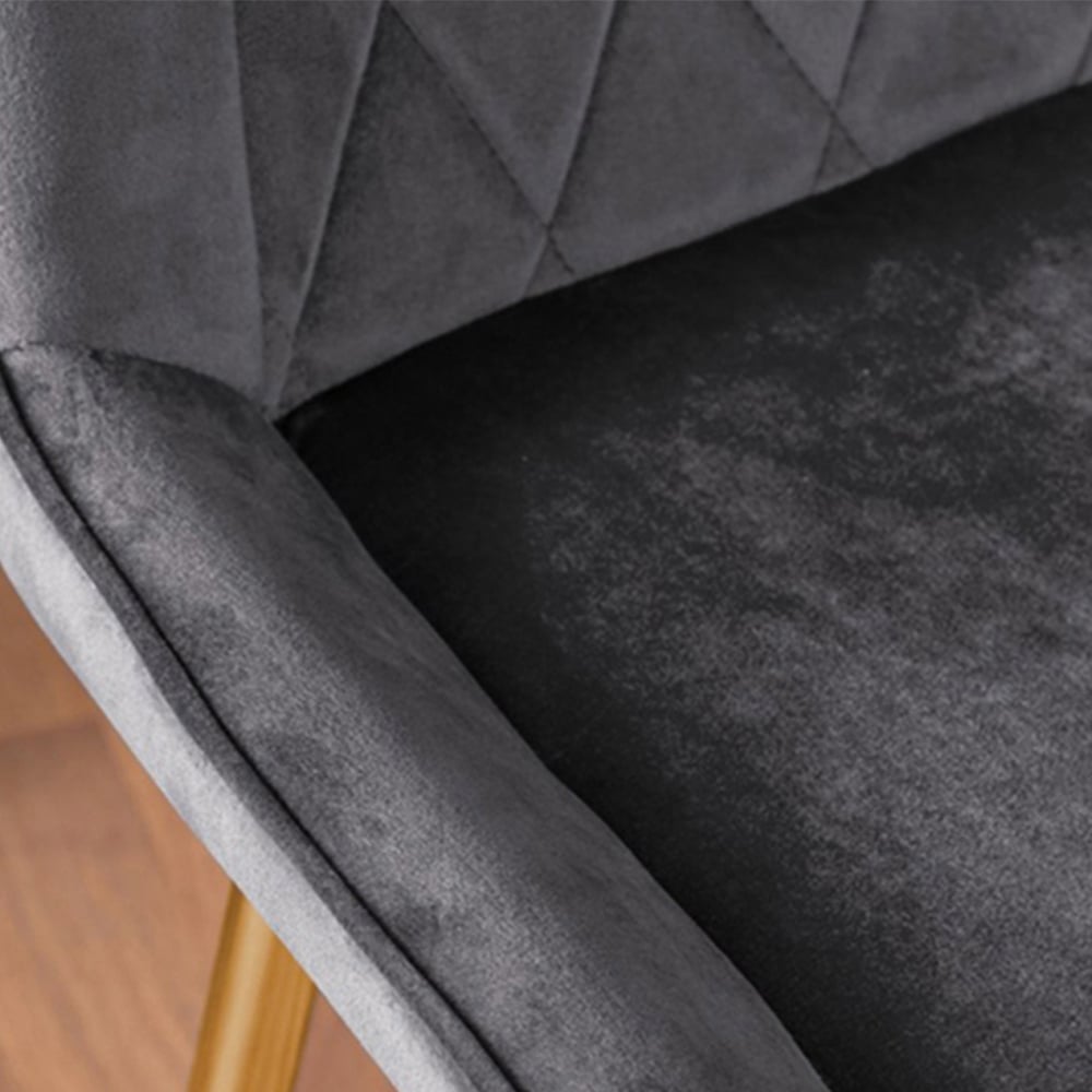 Furniturebox Tavolo Cesano 6 Seater Dining Set Gold and Grey Image 6