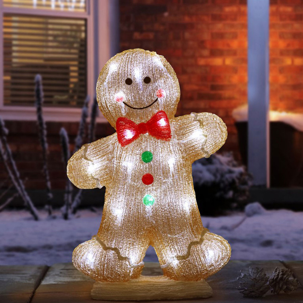 Marco Paul LED Gingerbread Boy Ornament Image 1