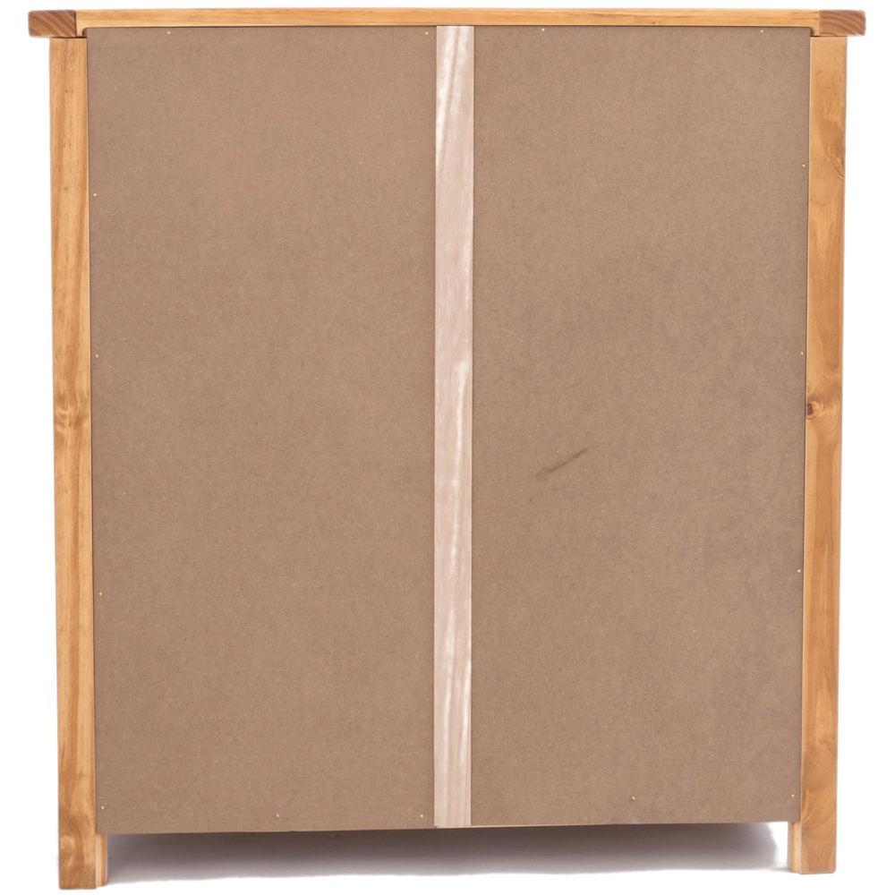 Lucca 4 Drawer Antique Wax Finish Chest of Drawers with Brass Cup Handles Image 5