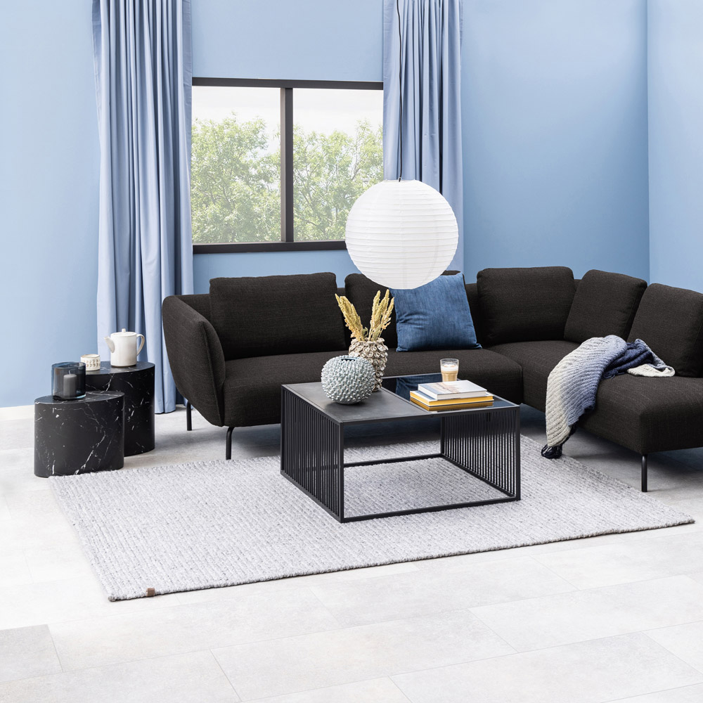 Florence Mice Black Oval Coffee Table Set of 2 Image 8