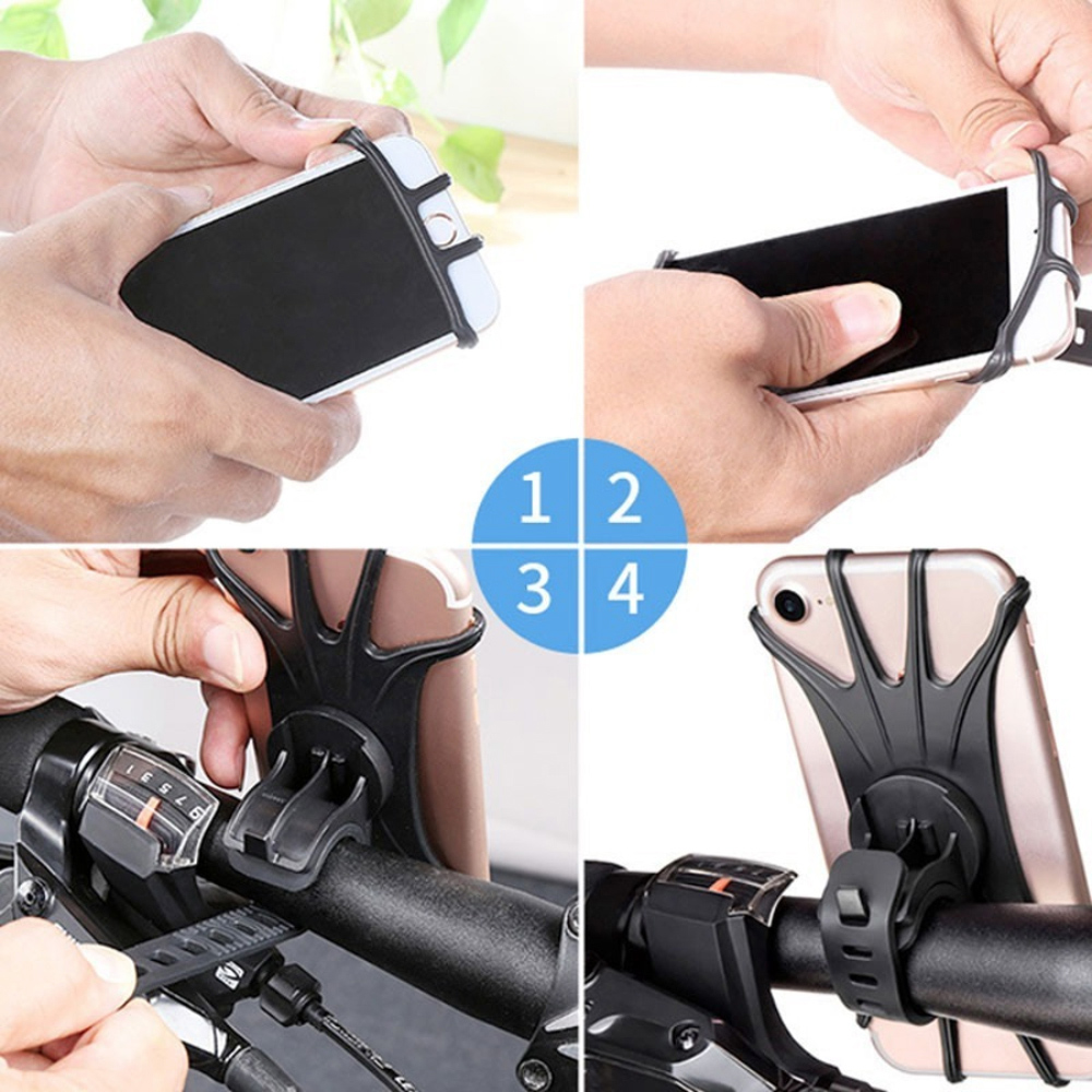 Dyzi Black Rotatable Bike Phone Holder Image 5