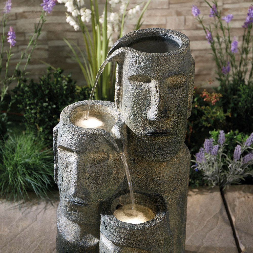 Garden Gear Faces Rockface Cascade Water Feature Image 4