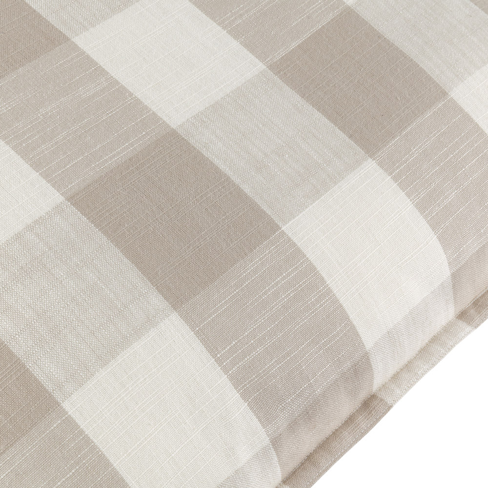 Yard Chesil Cream Check Cotton Polyester Filled Outdoor Cushion 50 x 50cm Image 3