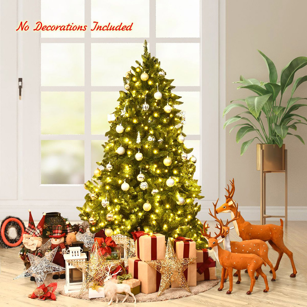 Costway Pre Lit Warm White LED Artificial Christmas Tree 5ft Image 3
