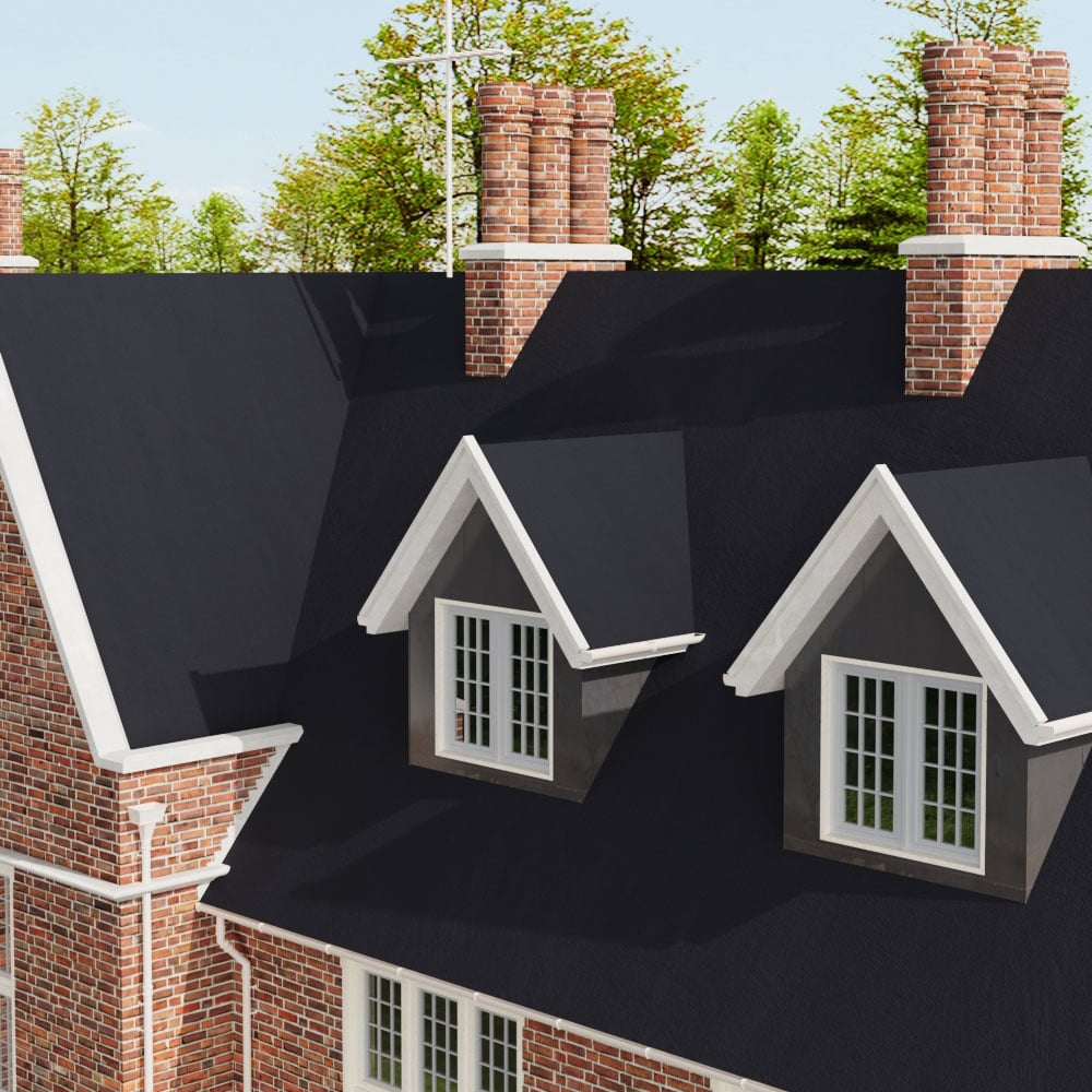 H&O Direct Black Durable Asphalt Shingle 5 x 1m Image 2