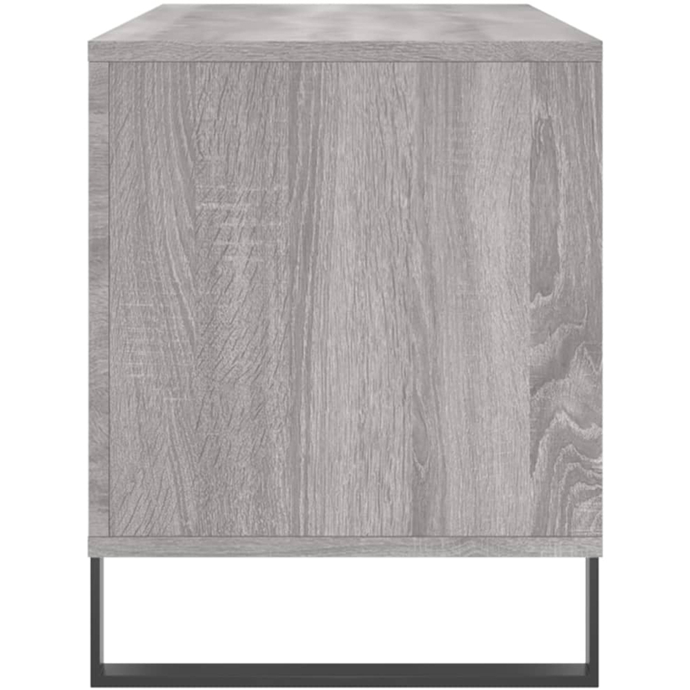 vidaXL 6 Shelf Grey Record Cabinet Image 5