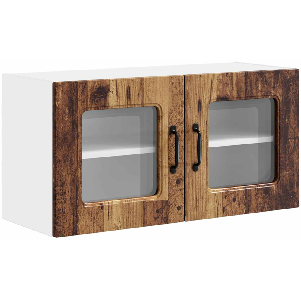 vidaXL Kalmar 2 Door Old Wood Wall Kitchen Cabinet Image 2