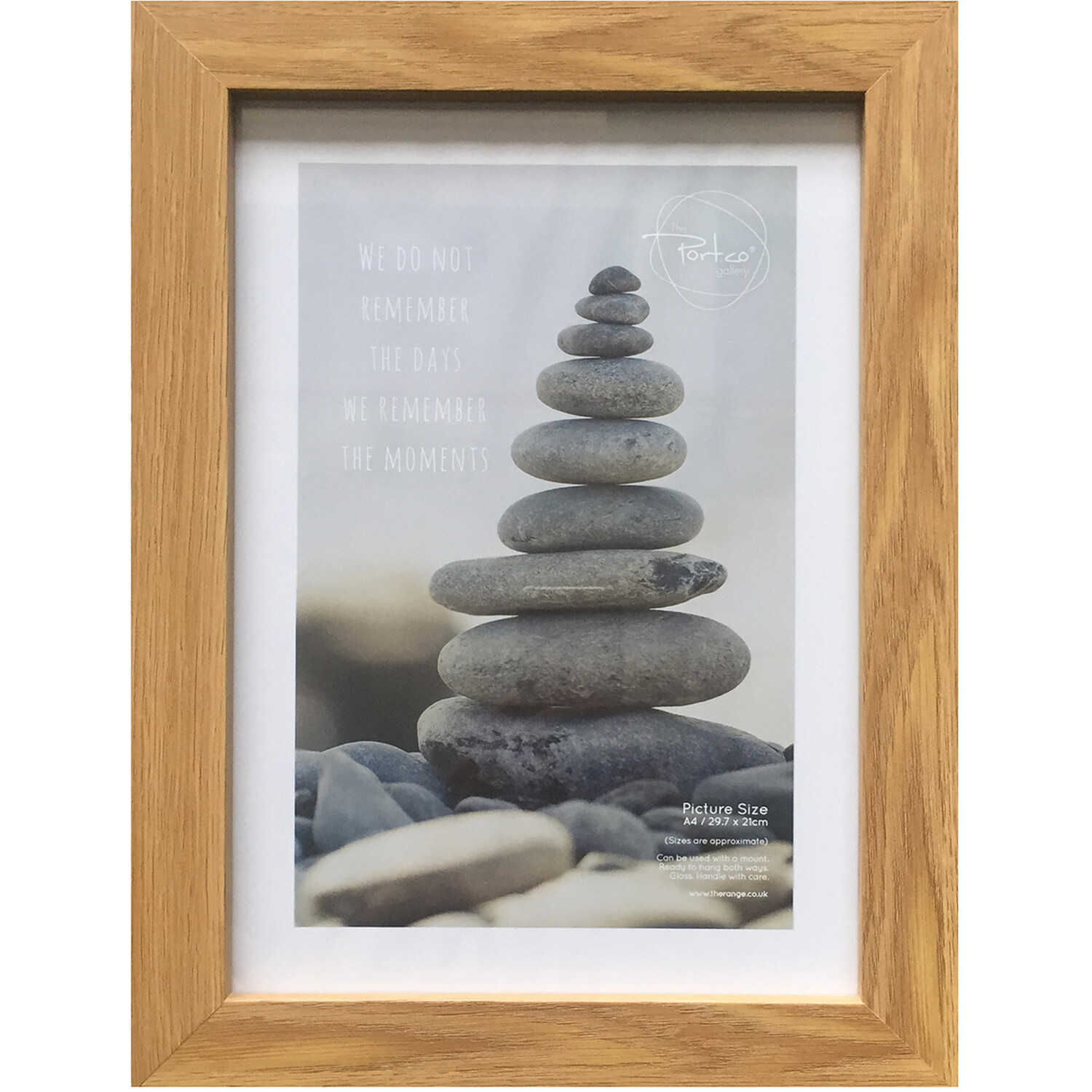 The Port Gallery Wood Effect Brown Somerset Photo Frame 6 x 4 inch Image