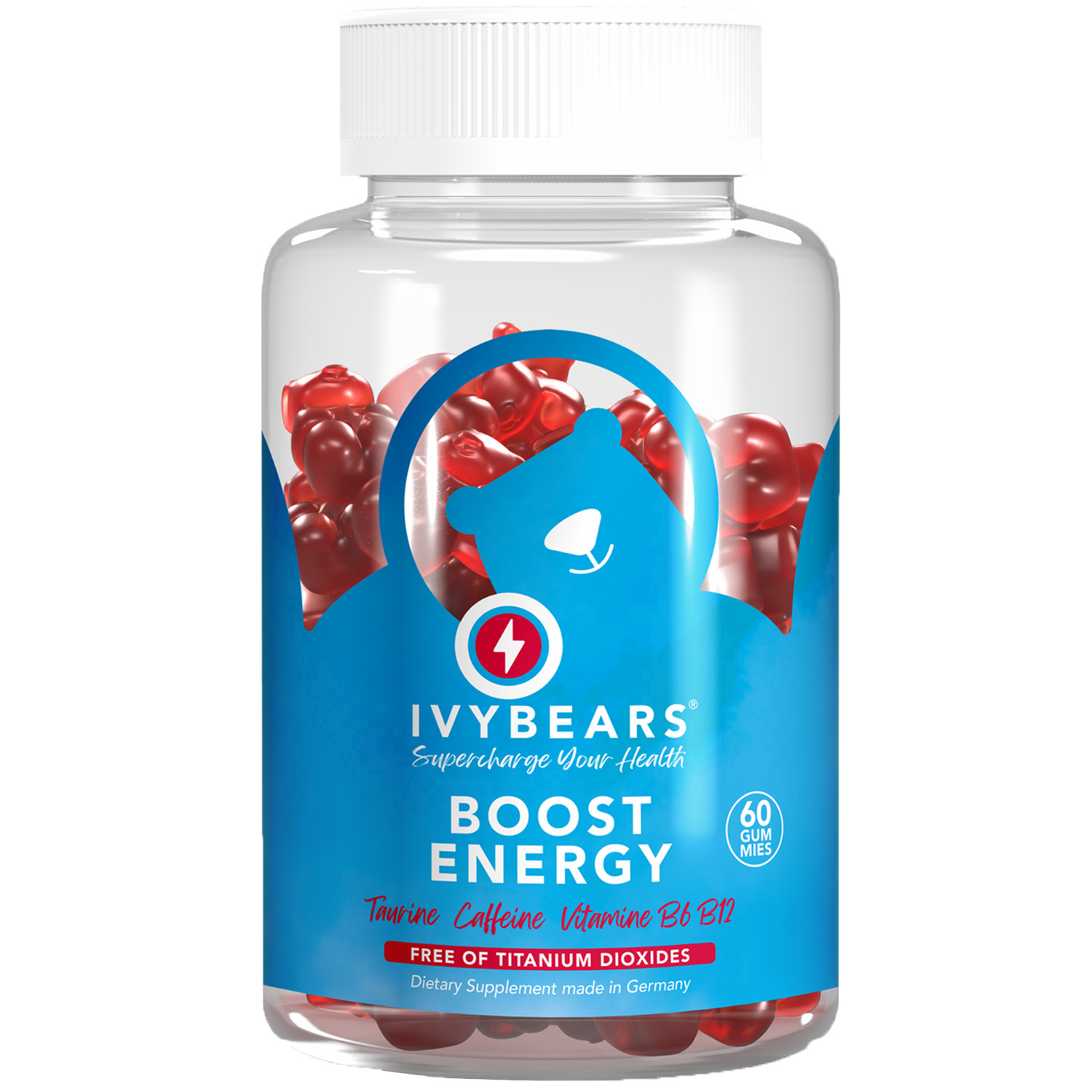 IvyBears Boost Energy Gummies - Red Image 1