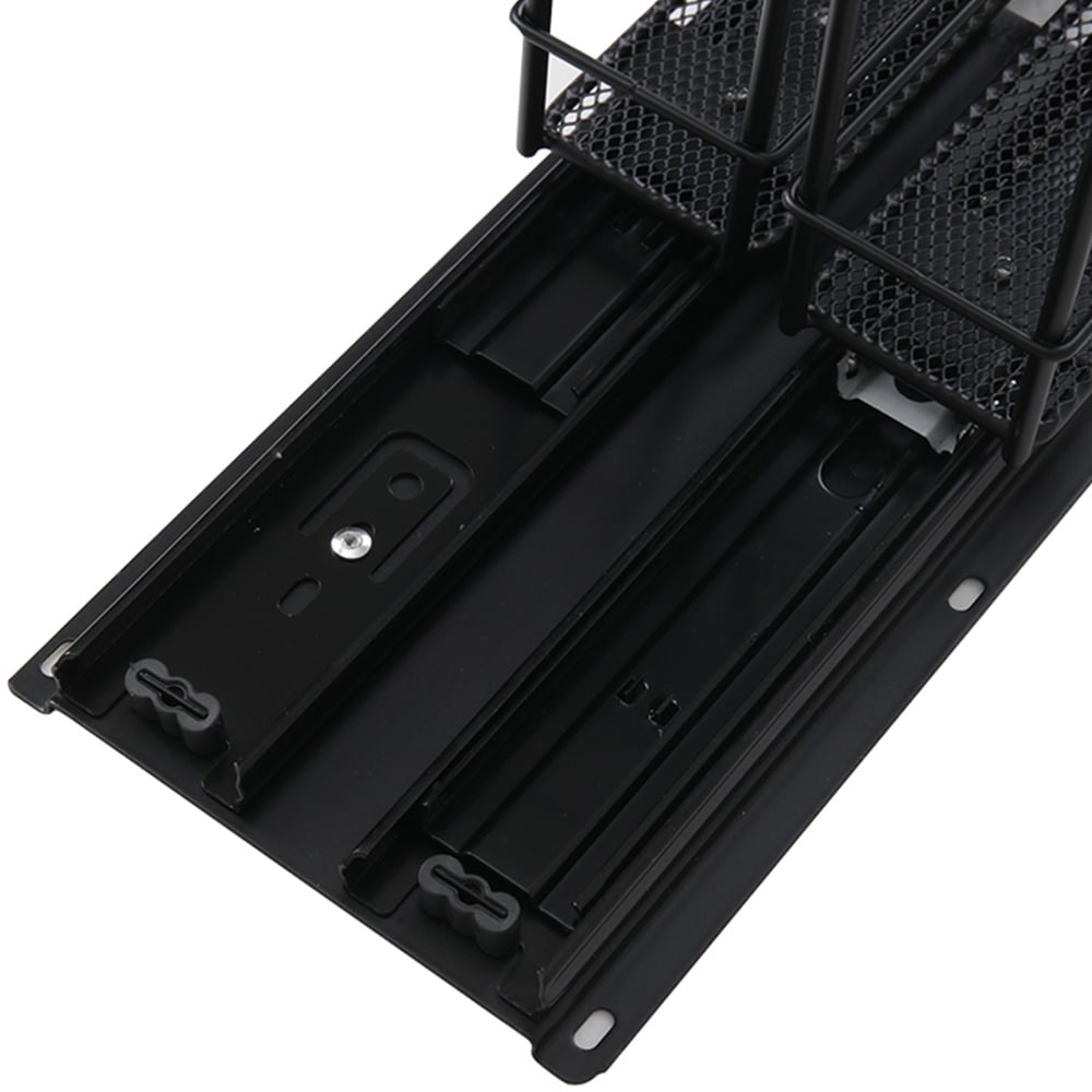 Living and Home 2 Tier Slide Out Metal Spice Rack for Cabinet Image 7