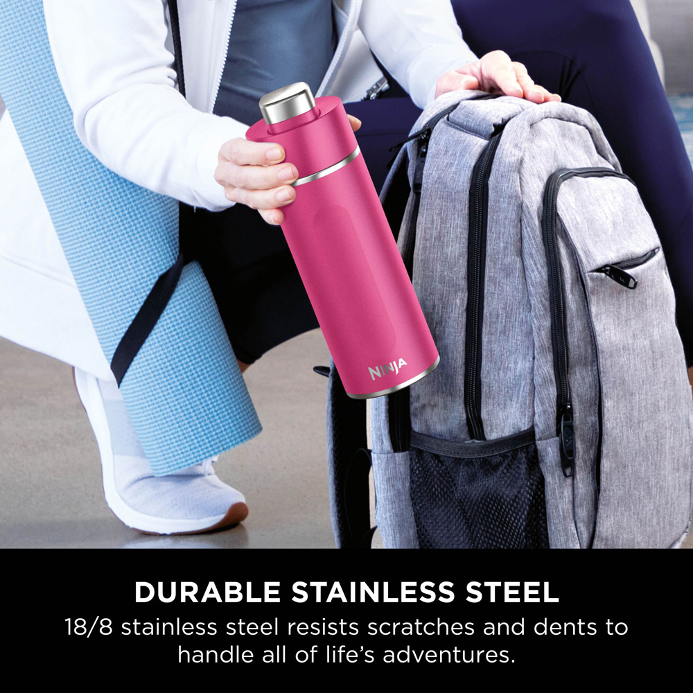 Ninja Thirsti Hot Pink Travel Bottle 700ml Image 4