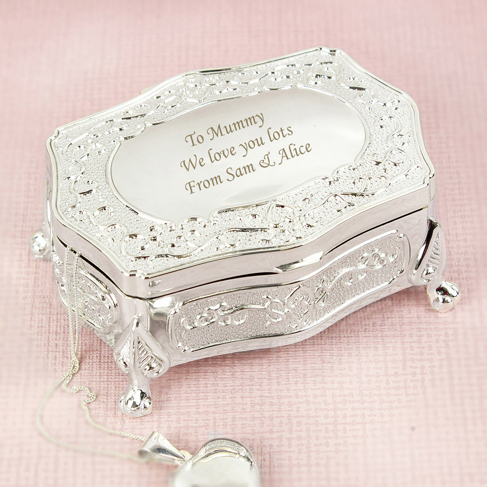 Personalised Memento Personalised Antique Trinket Box Small Image 2